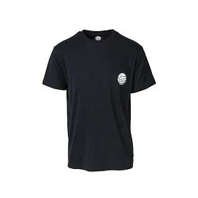 TEST Tričko Rip Curl ORIGINAL WETTY SS POCKET TEE Optical Black
